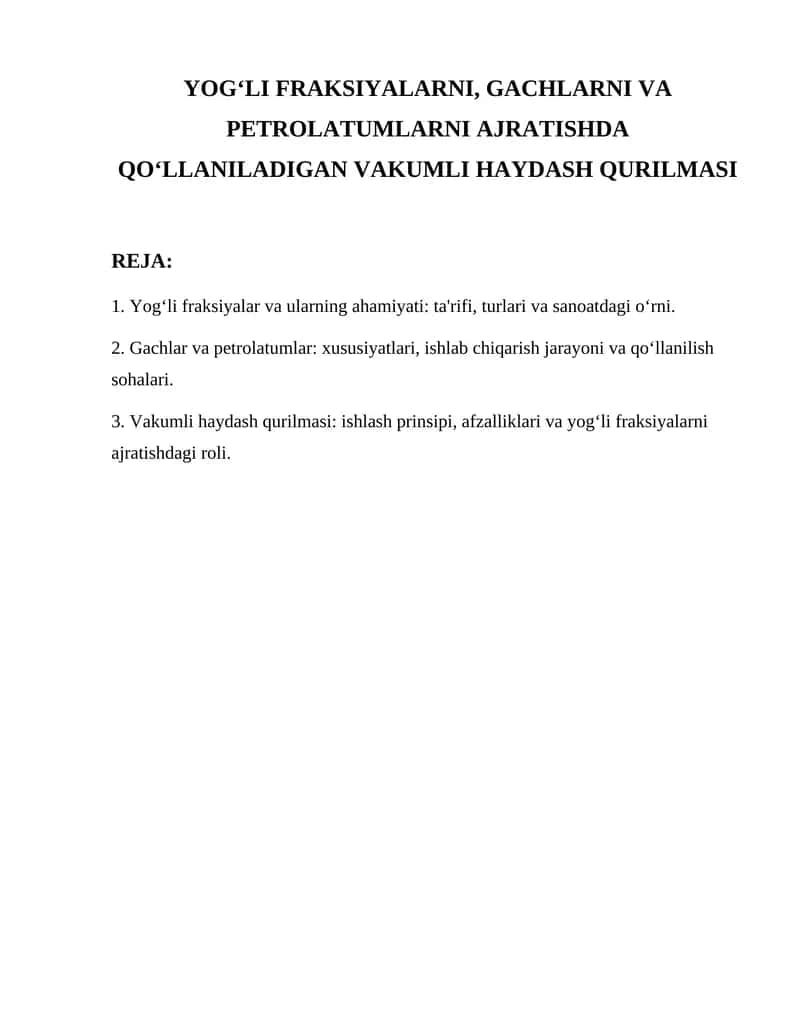 Yogʻli fraksiyalar va ularning ahamiyati 1