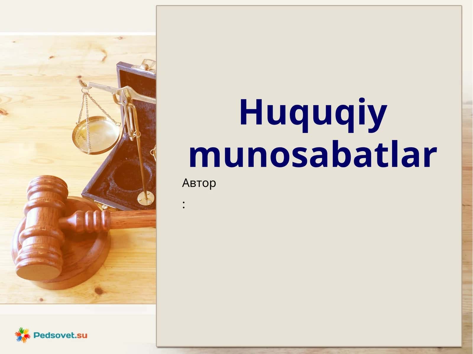 Huquqiy munosabatlar 1