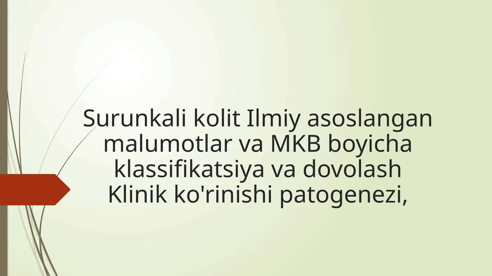 Surunkalikolit Ilmiya Asoslangan Malumotlar 1