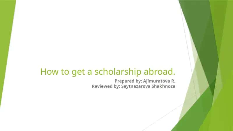 How to get a scholarship abroad 1