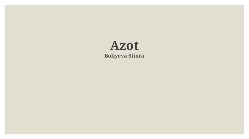 Azot 1