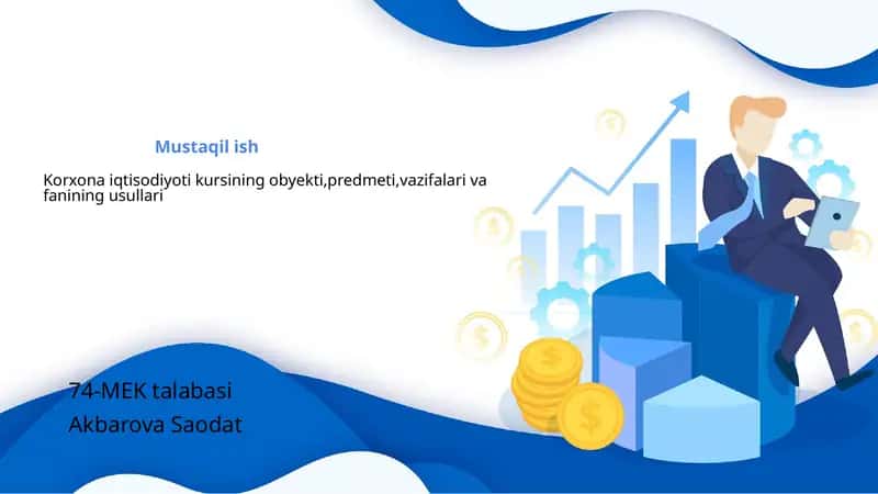 Korxona iqtisodiyoti kursi 1