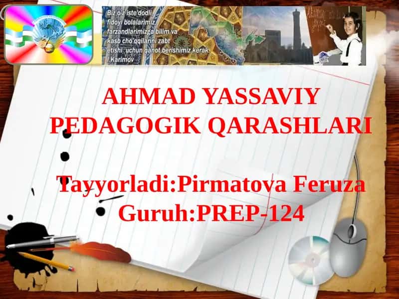 Ahmad Yassaviy Pedagogik Qarashlari 1