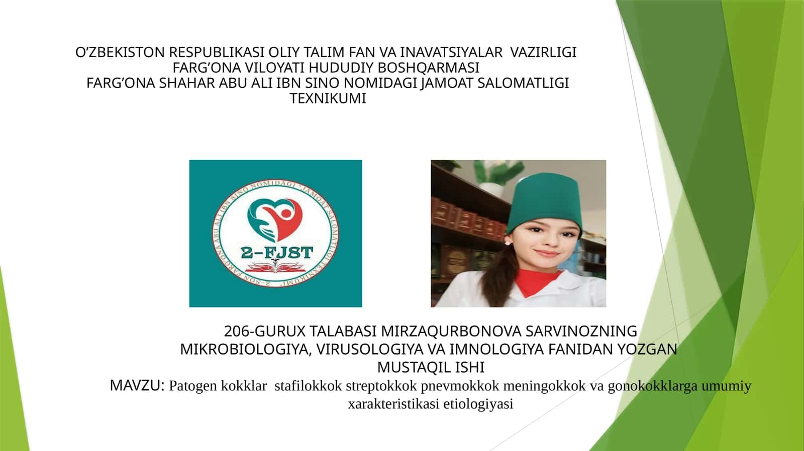 Patogenkokklar stafilokkok, streptokkok, pnevmokkok, meningokkok, vagonokokklarga umumiy xarakteristikasi va etiologiyasi 1