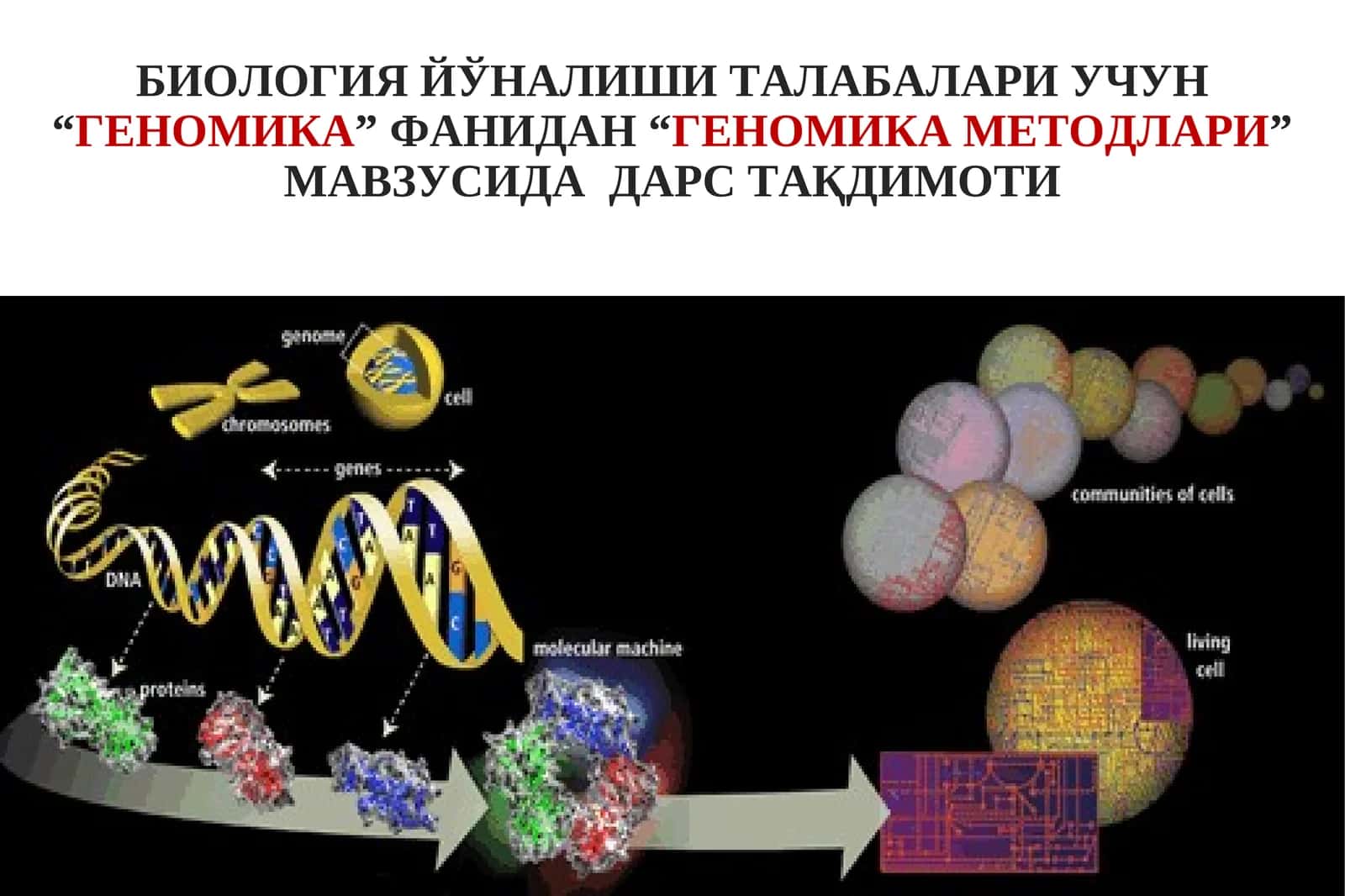 Геномика методлари 1