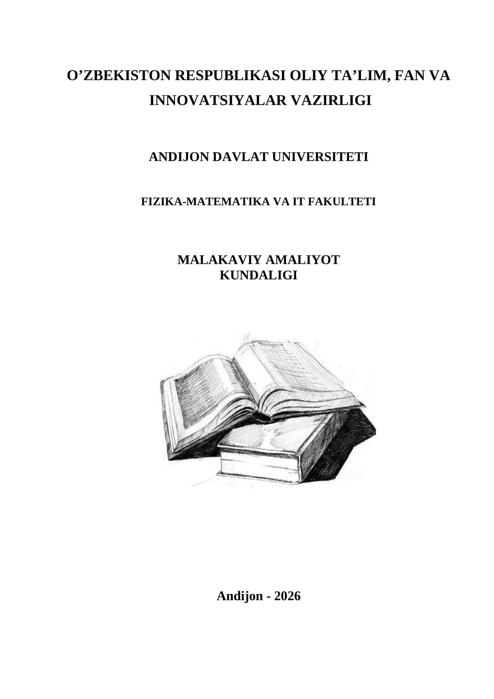 MALAKAVIY AMALIYOT KUNDALIGI 1