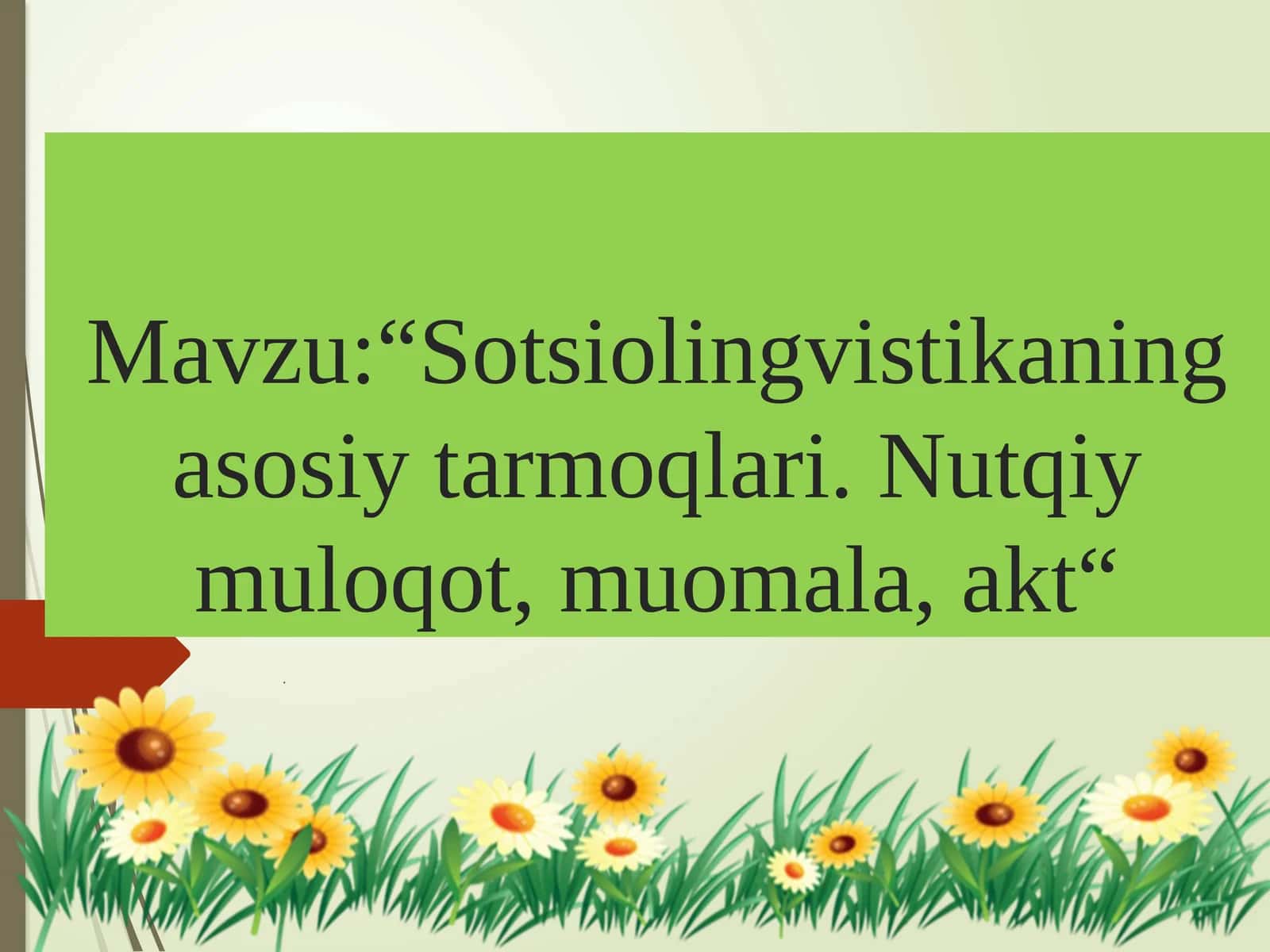 Sotsiolingvistika fanining metodi va metodlari 1