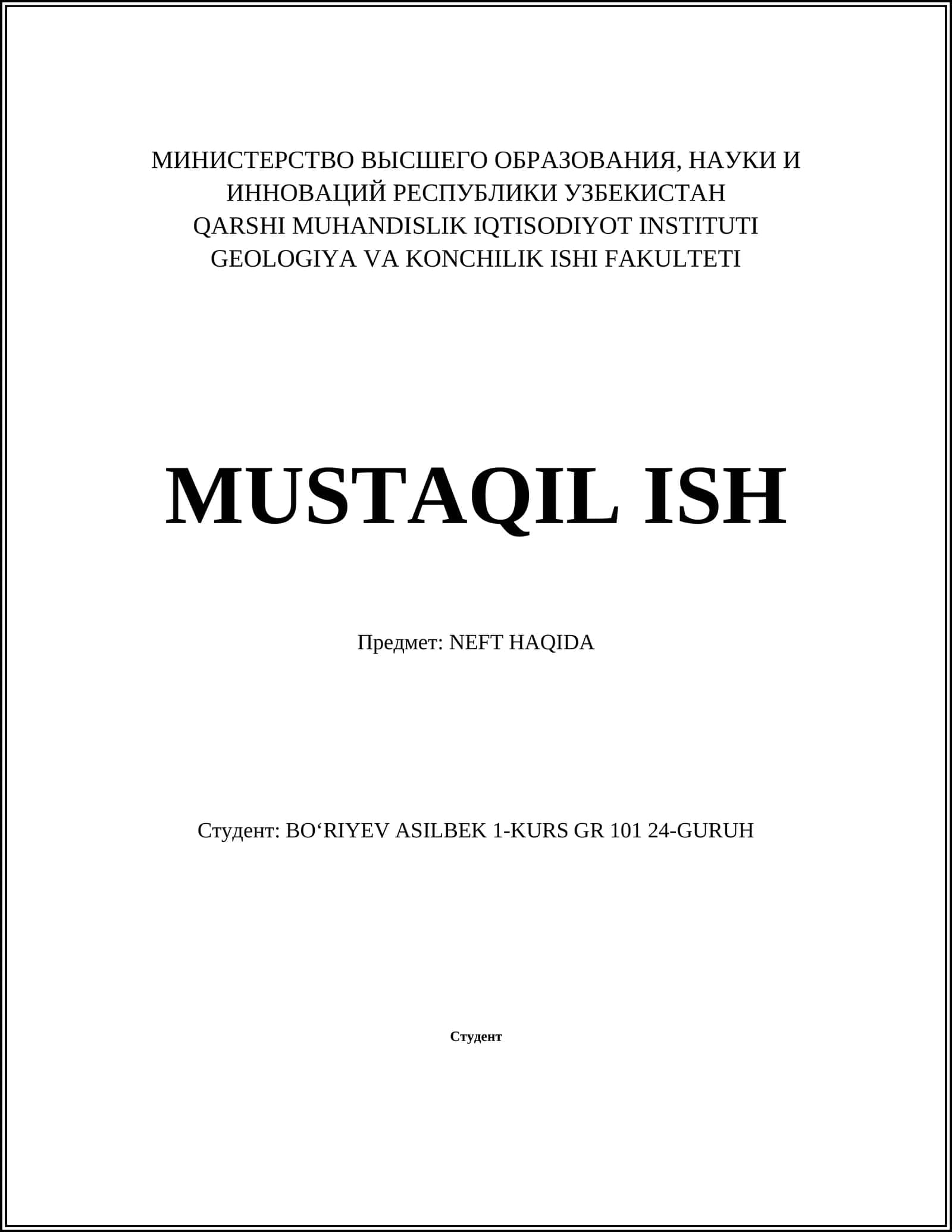 NEFT HAQIDA 1