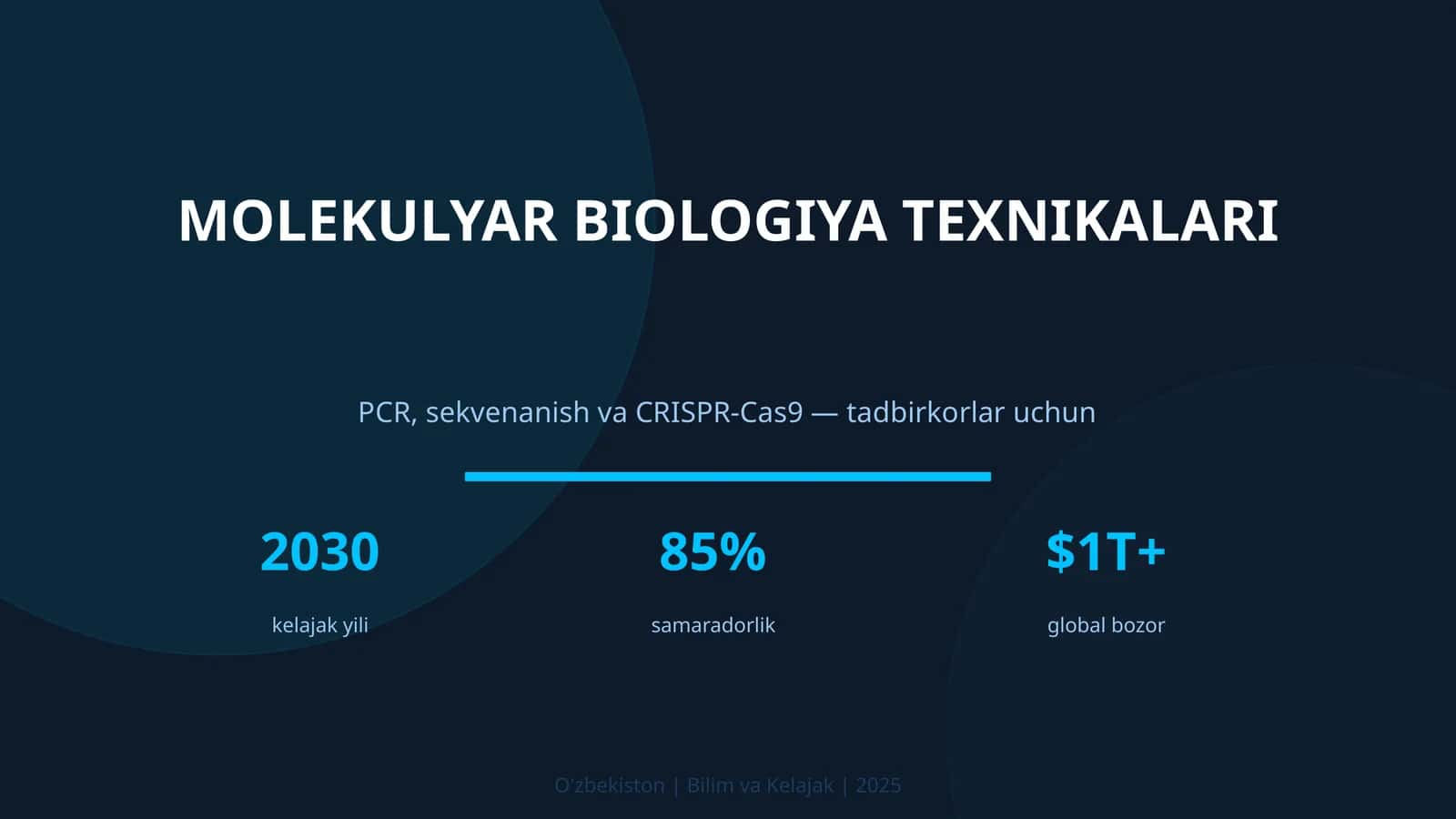 MOLEKULYAR BIOLOGIYA TEXNIKALARI 1