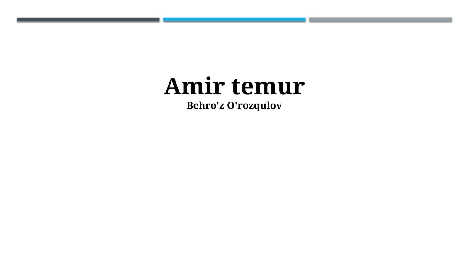 Amir Temur 1
