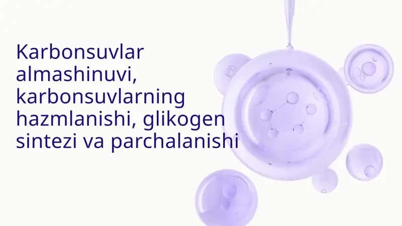 Karbonsuvlar almashinuvi 1