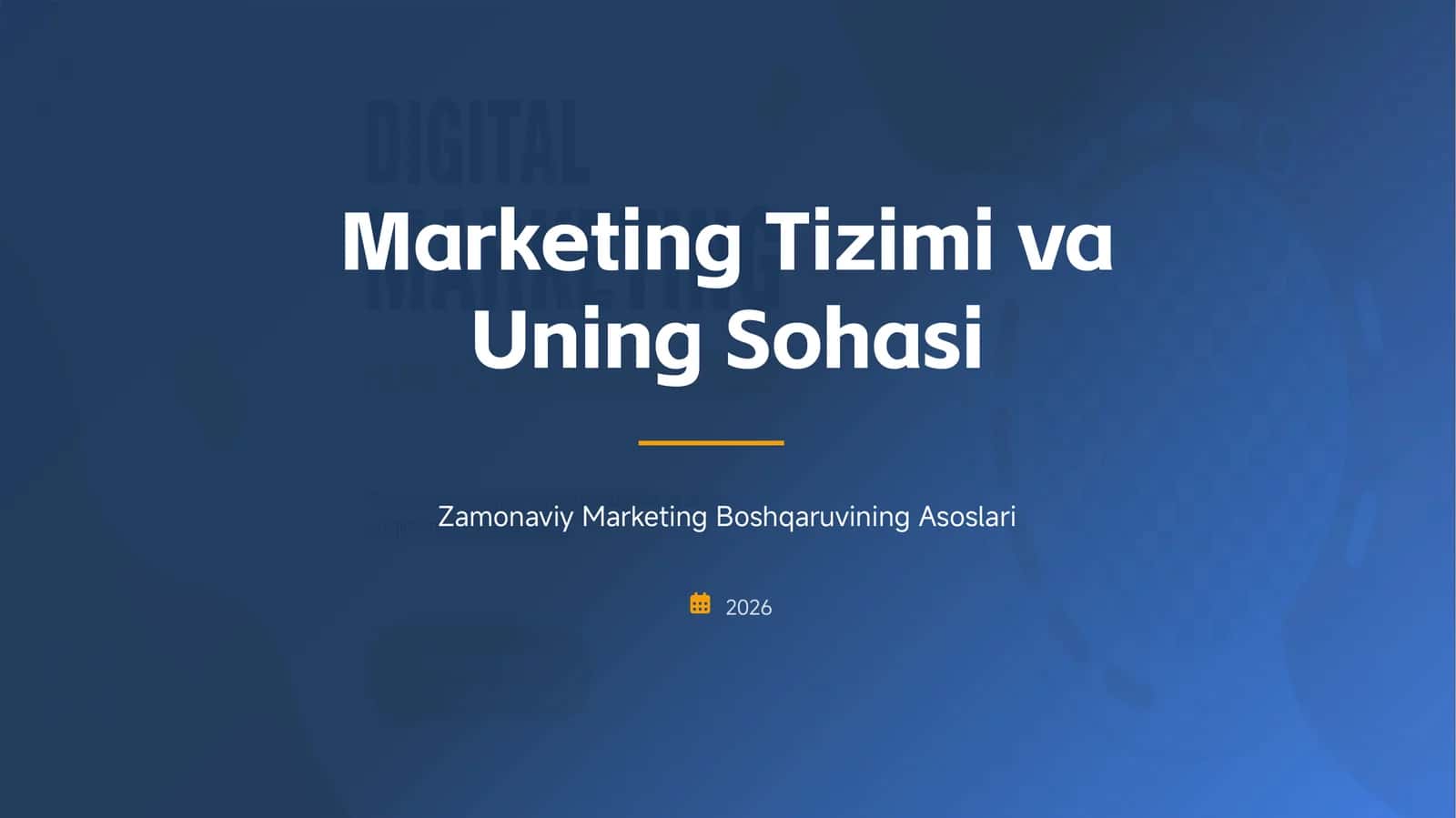 Zamonaviy Marketing Boshqaruvining Asoslari 1