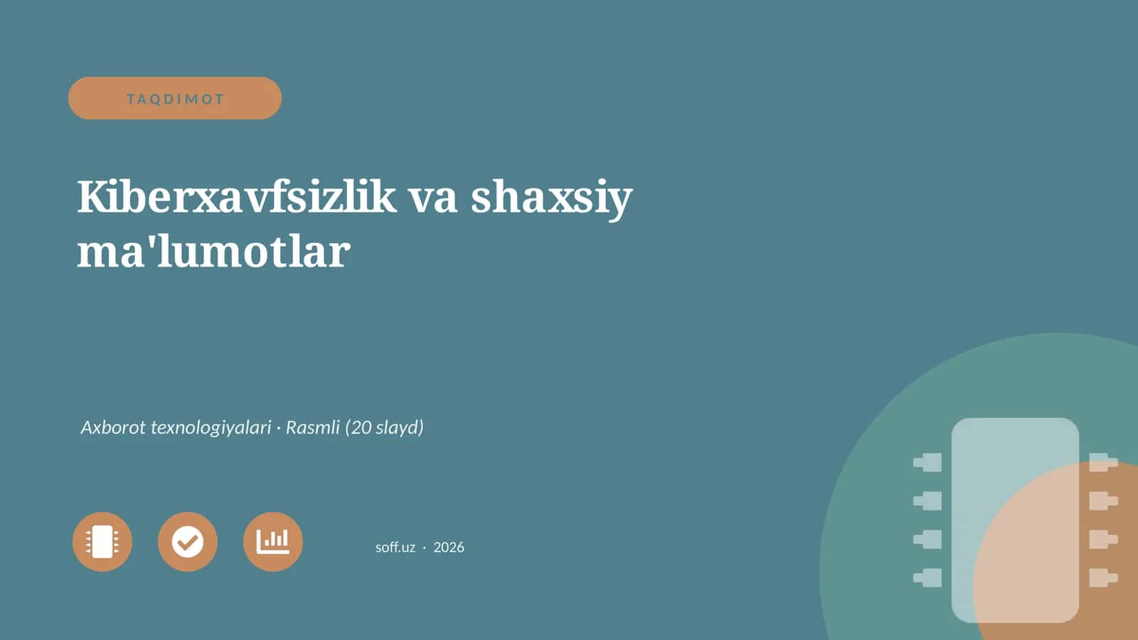 Kiberxavfsizlik va shaxsiy ma'lumotlar 1