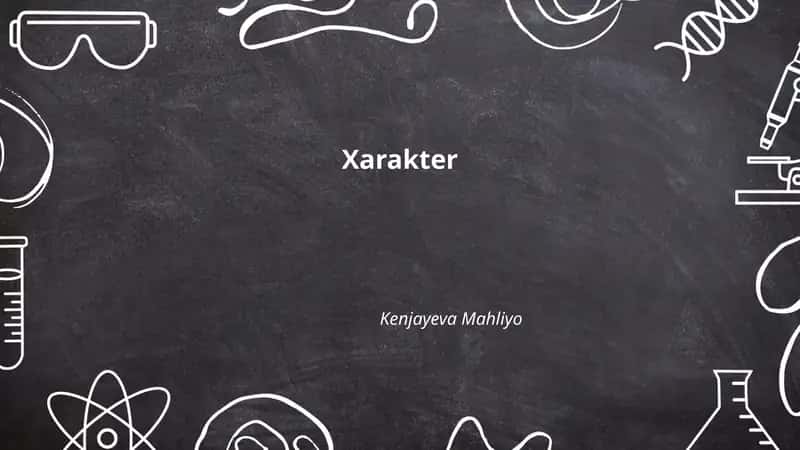 Xarakter 1