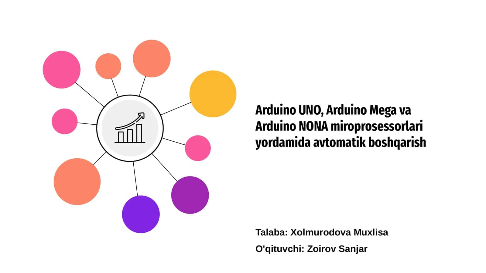 Arduino UNO, Arduino Mega va Arduino NONA miroprosessorlari yordamida avtomatik boshqarish 1