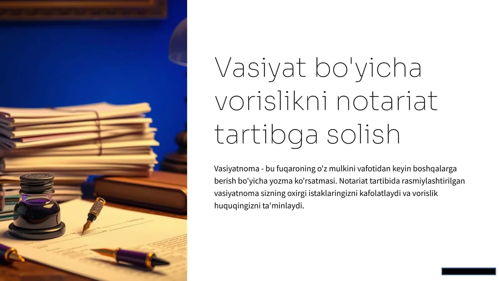Vasiyatnoma va vorislik huquqi 1