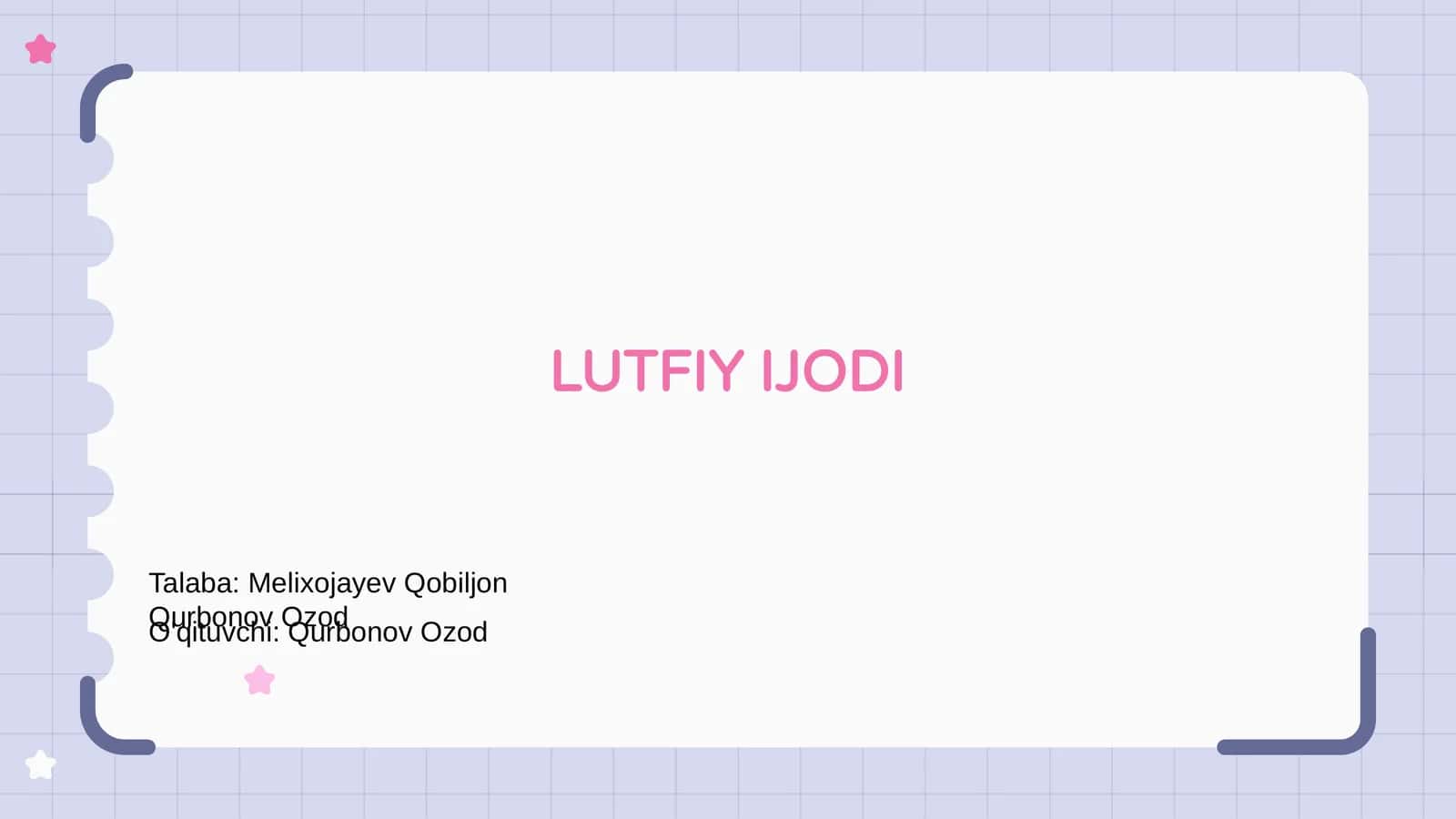 LUTFIY IJODI 1