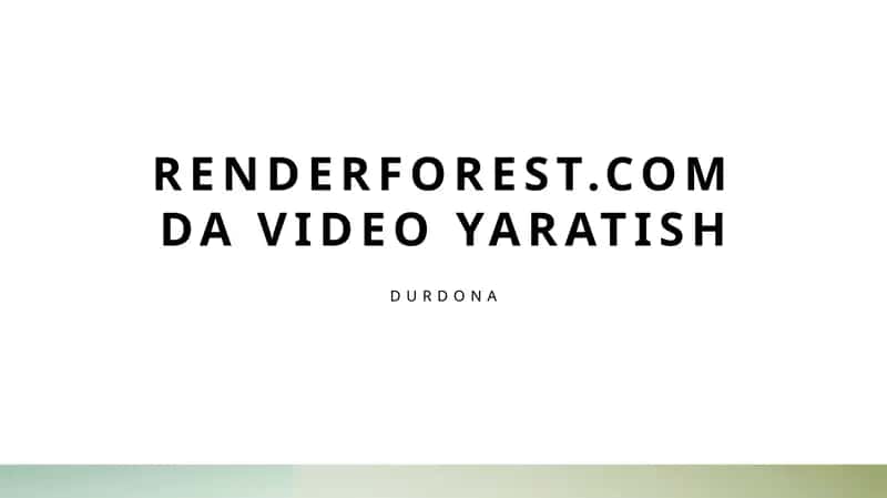 Renderforest 1