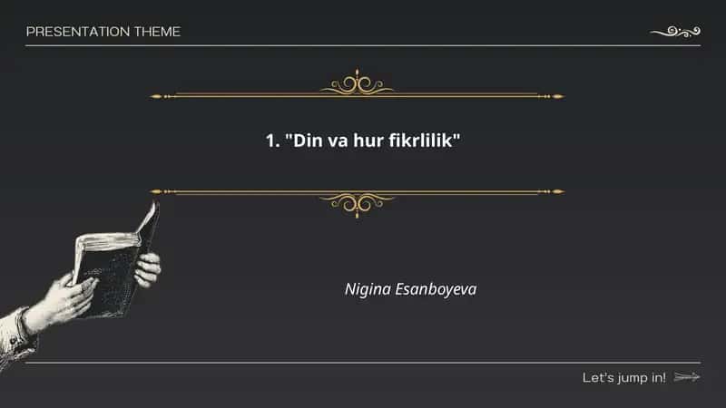 Din va fikr erkinligi: asosiy tushunchalar 1
