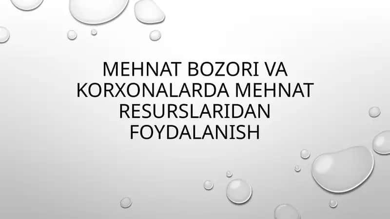 Mehnat bozori 1