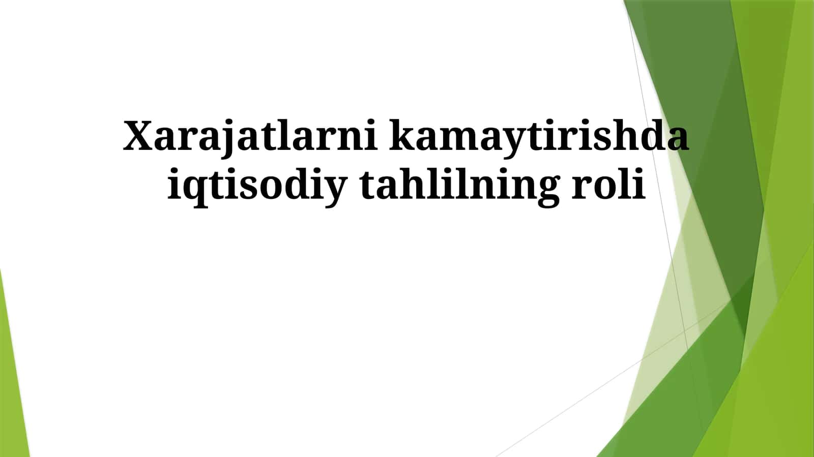 Iqtisodiy Tahlil 1