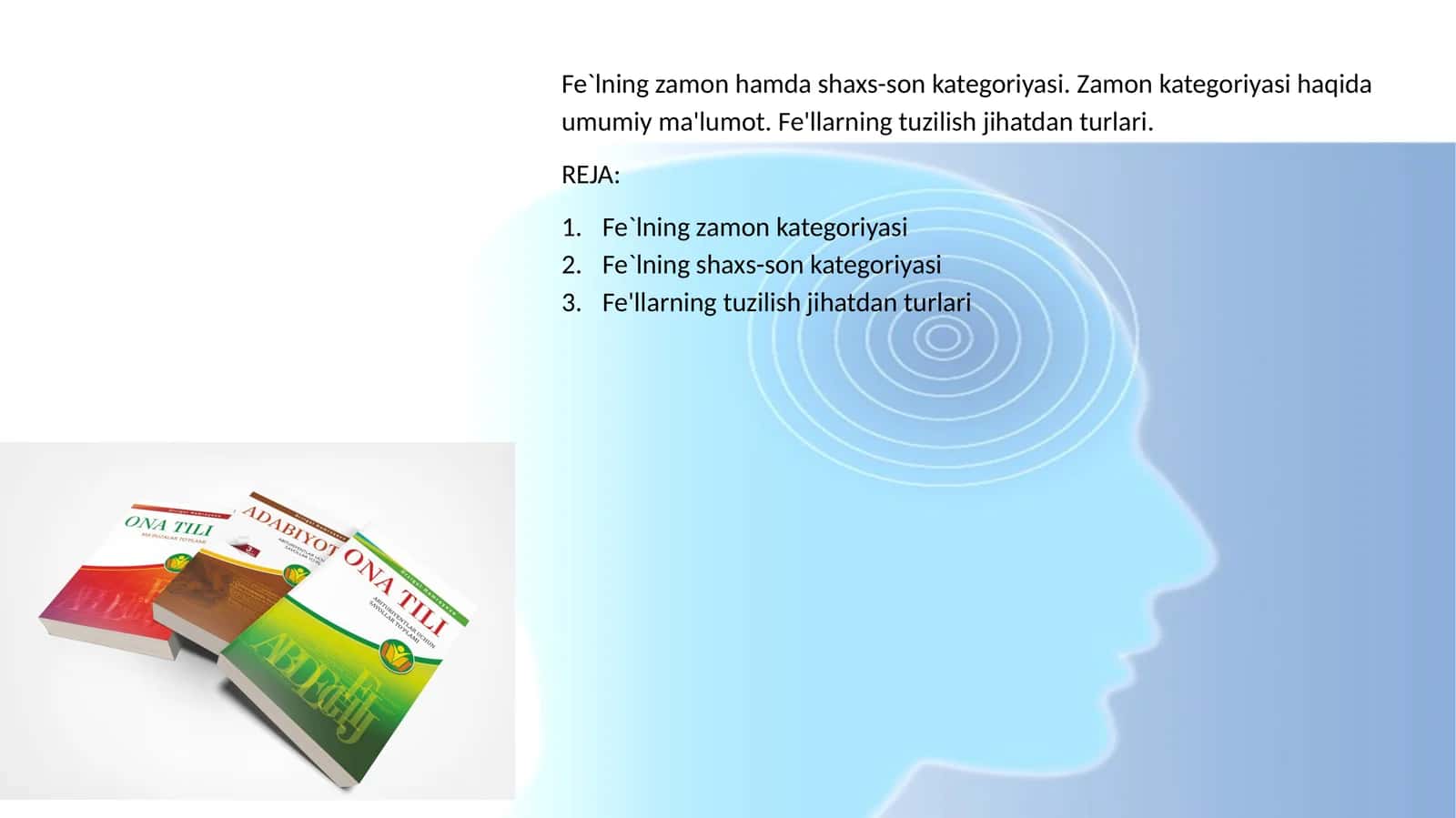 Fe`lning zamon hamda shaxs-son kategoriyasi 1
