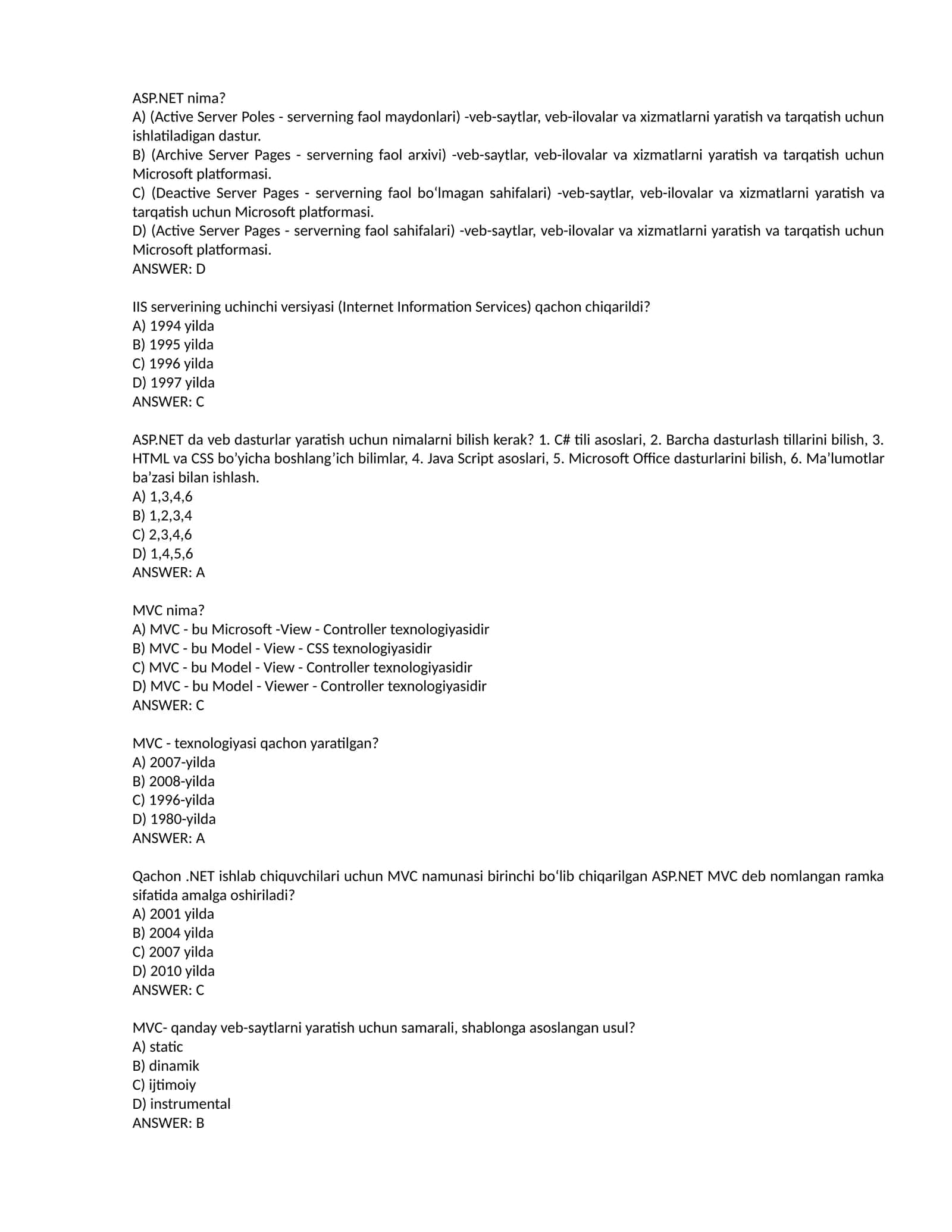 ASP.NET 1