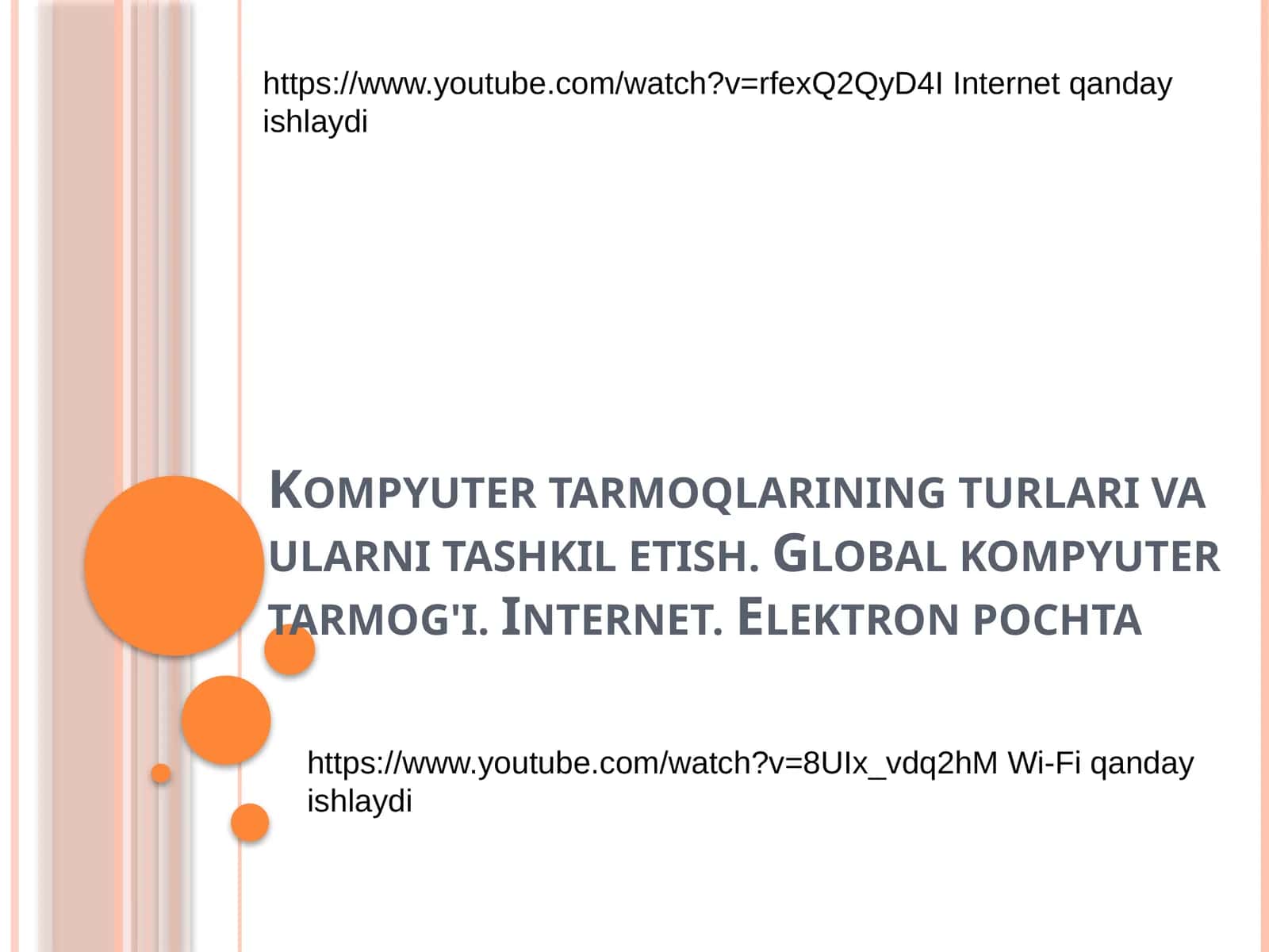 Kompyuter tarmoqlari 1