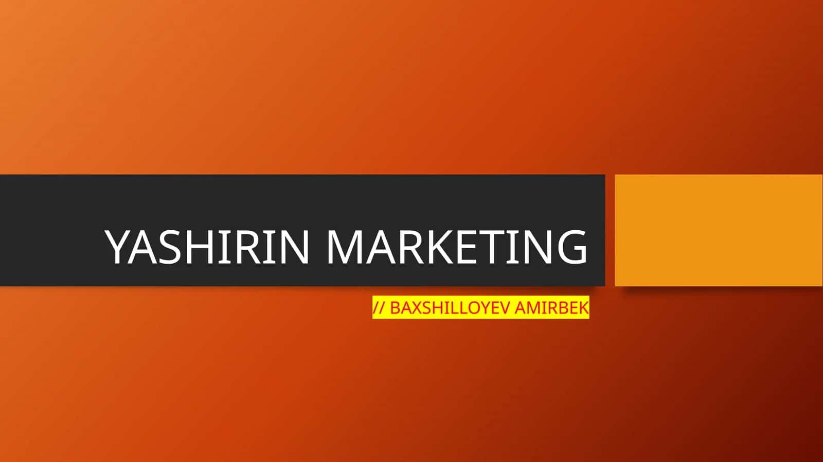 Yashirin marketing 1