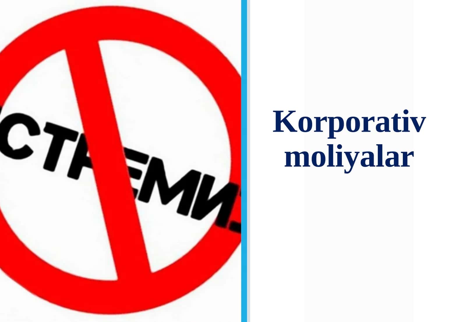 Korporativ moliyalar 1