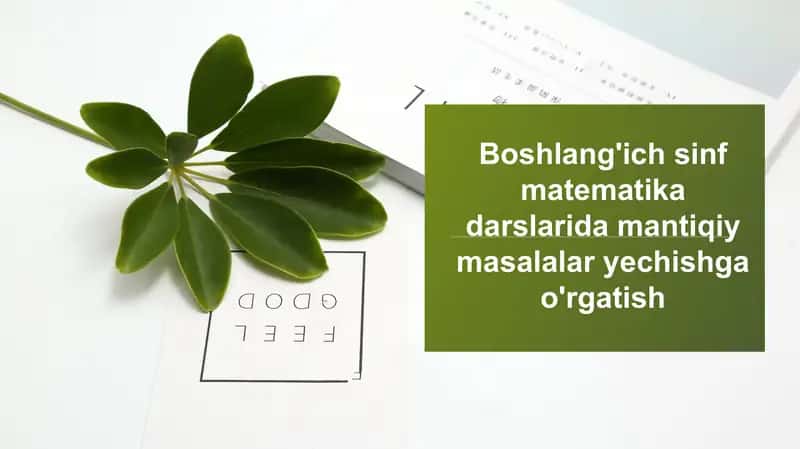 Mantiqiy masalalar yechishga o'rgatish 1