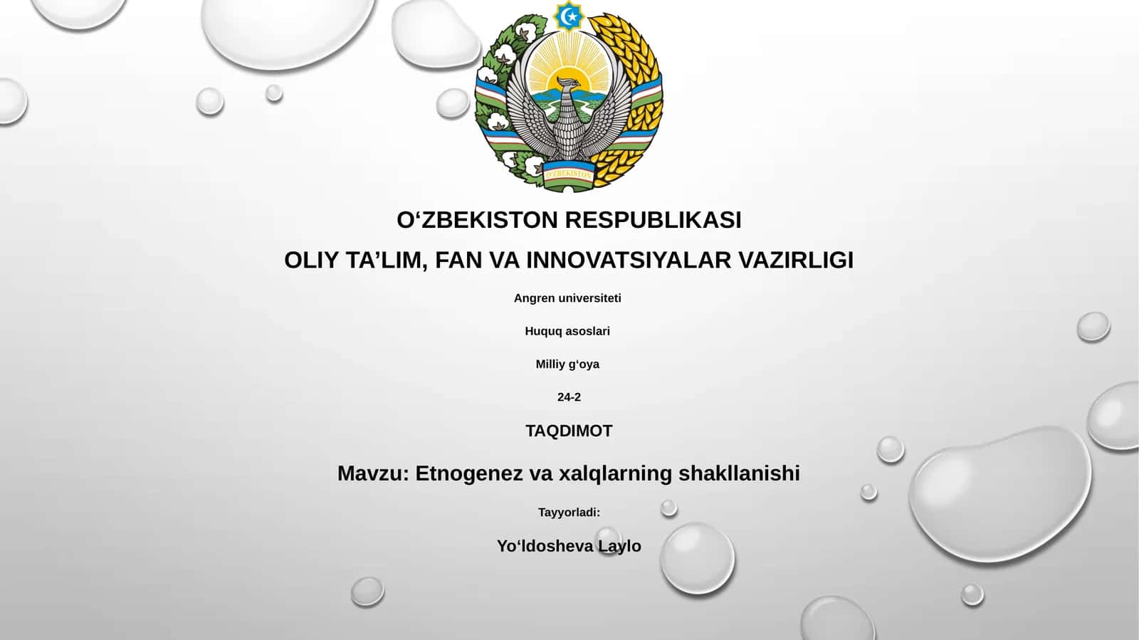 Etnogenez va xalqlarning shakllanishi 1