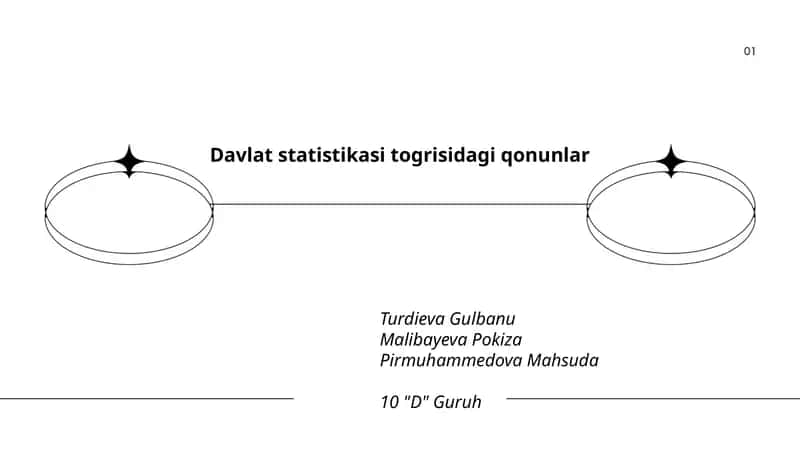 Davlat statistikasi togrisidagi qonunlar 1
