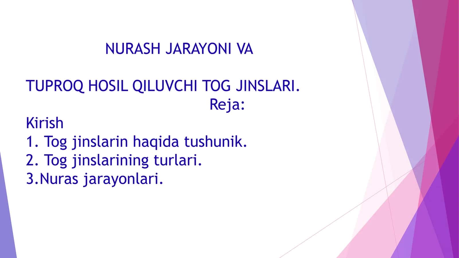 NURASH JARAYONI VA 1