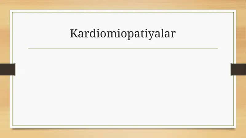 Kardiomiopatiyalar 1