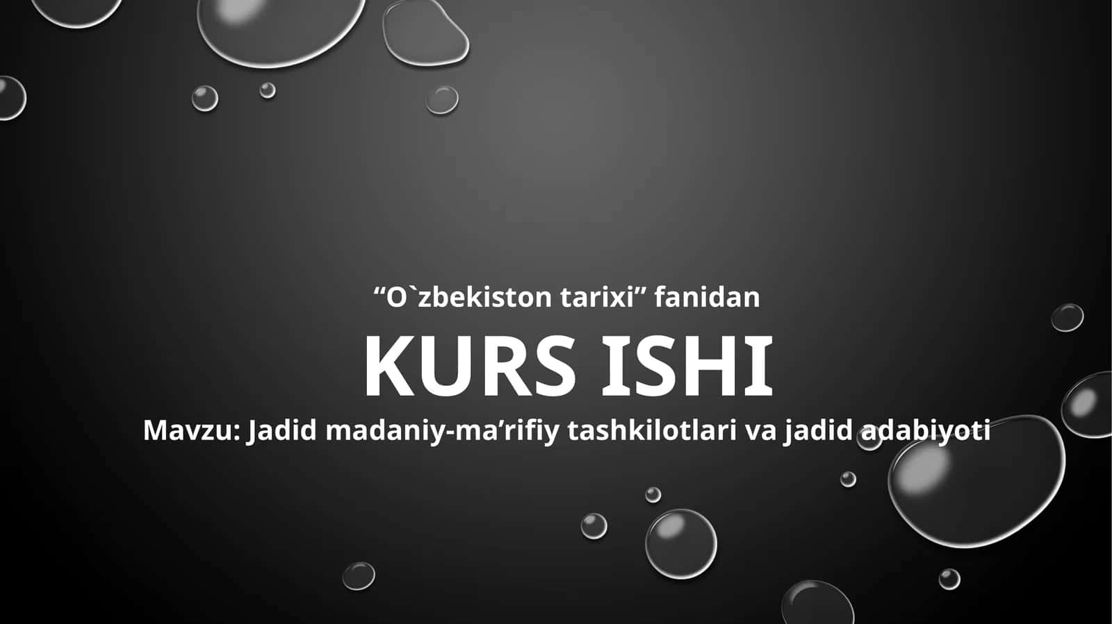 Jadid madaniy-ma’rifiy tashkilotlari va jadid adabiyoti 1