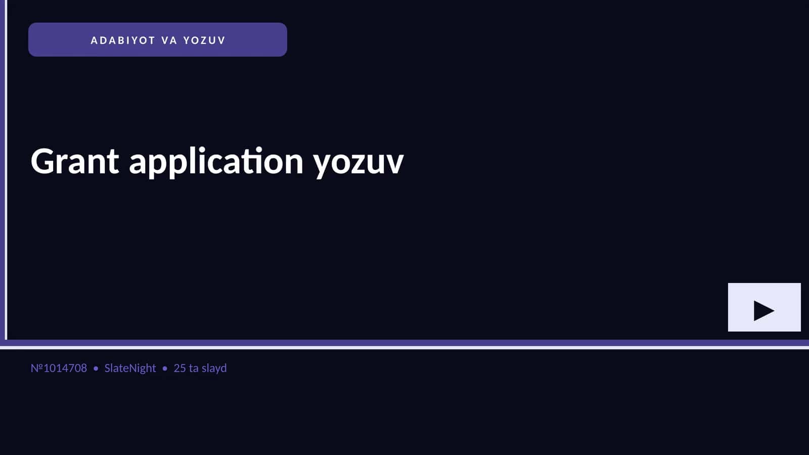 ADABIYOT VA YOZUV 1
