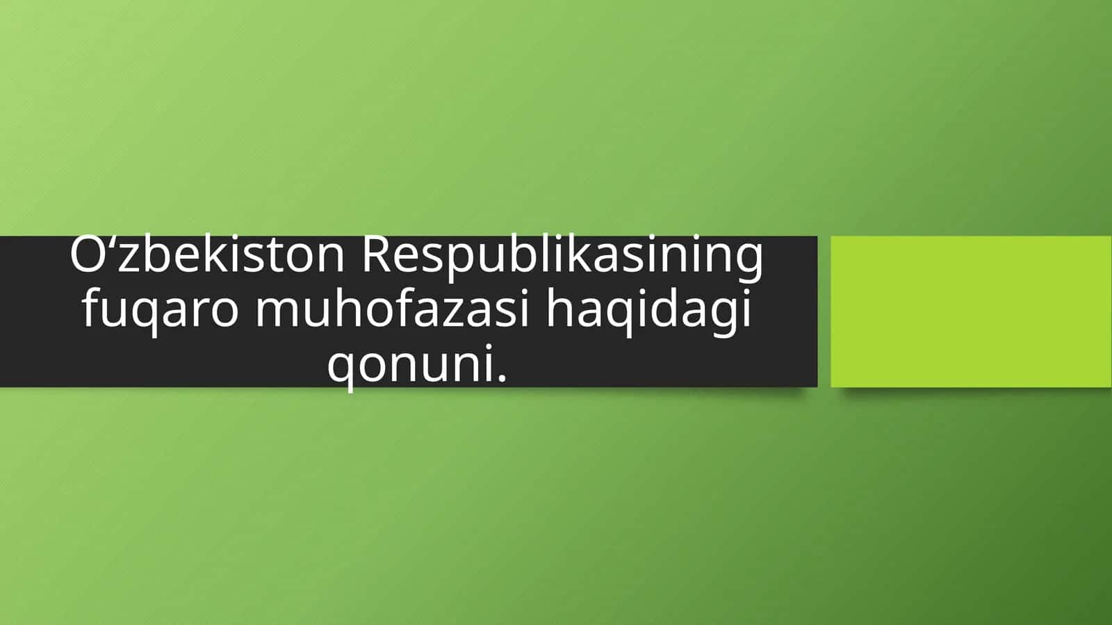 O‘zbekiston Respublikasining fuqaro muhofazasi haqidagi qonuni 1