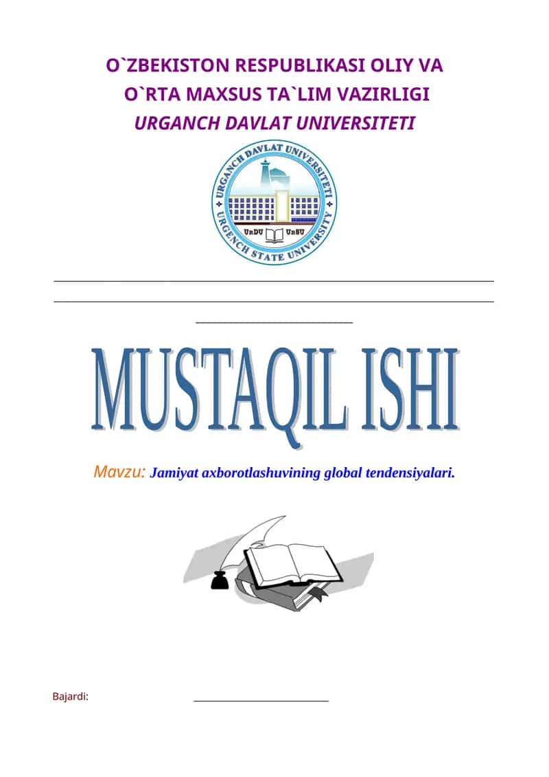 Jamiyat axborotlashuvining global tendensiyalari 1