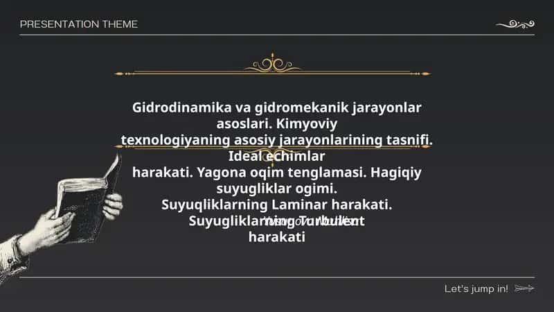 Gidrodinamika va gidromekanik jarayonlar asoslari 1