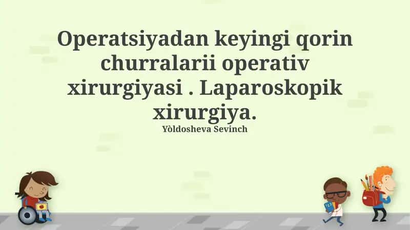 Operatsiyadan keyingi qorin churralarii operativ xirurgiyasi 1