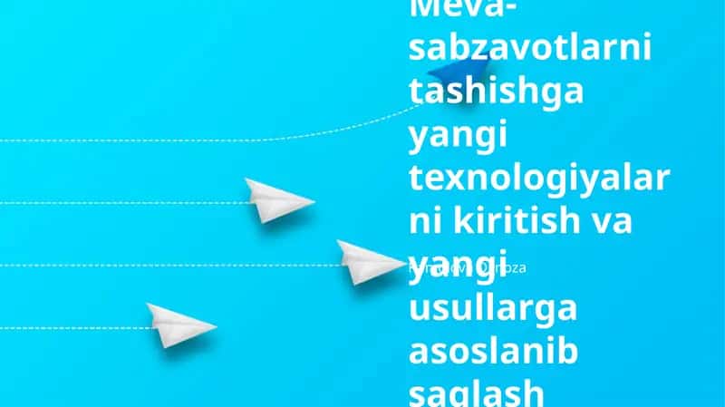 Yangi Texnologiyalar: Meva va Sabzavotlarni Tashish 1