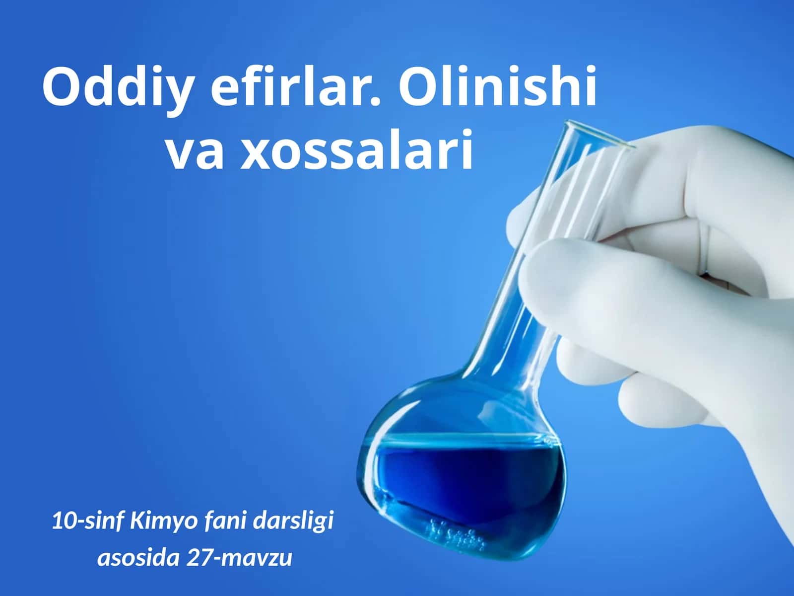 10-sinf Kimyofanidarsligi asosida 27-mavzu 1