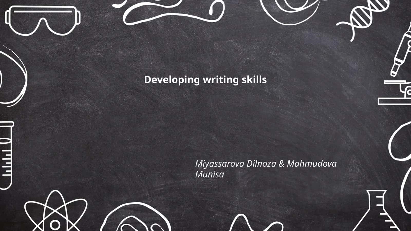Developing writing skills 1