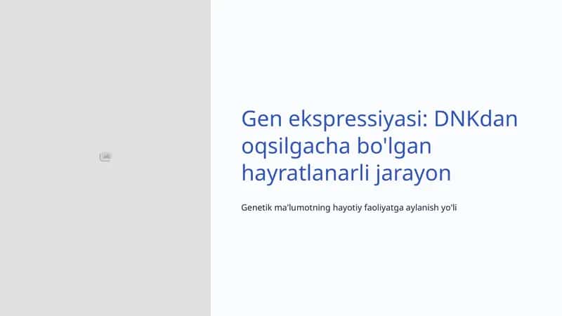 Gen ekspressiyasi 1