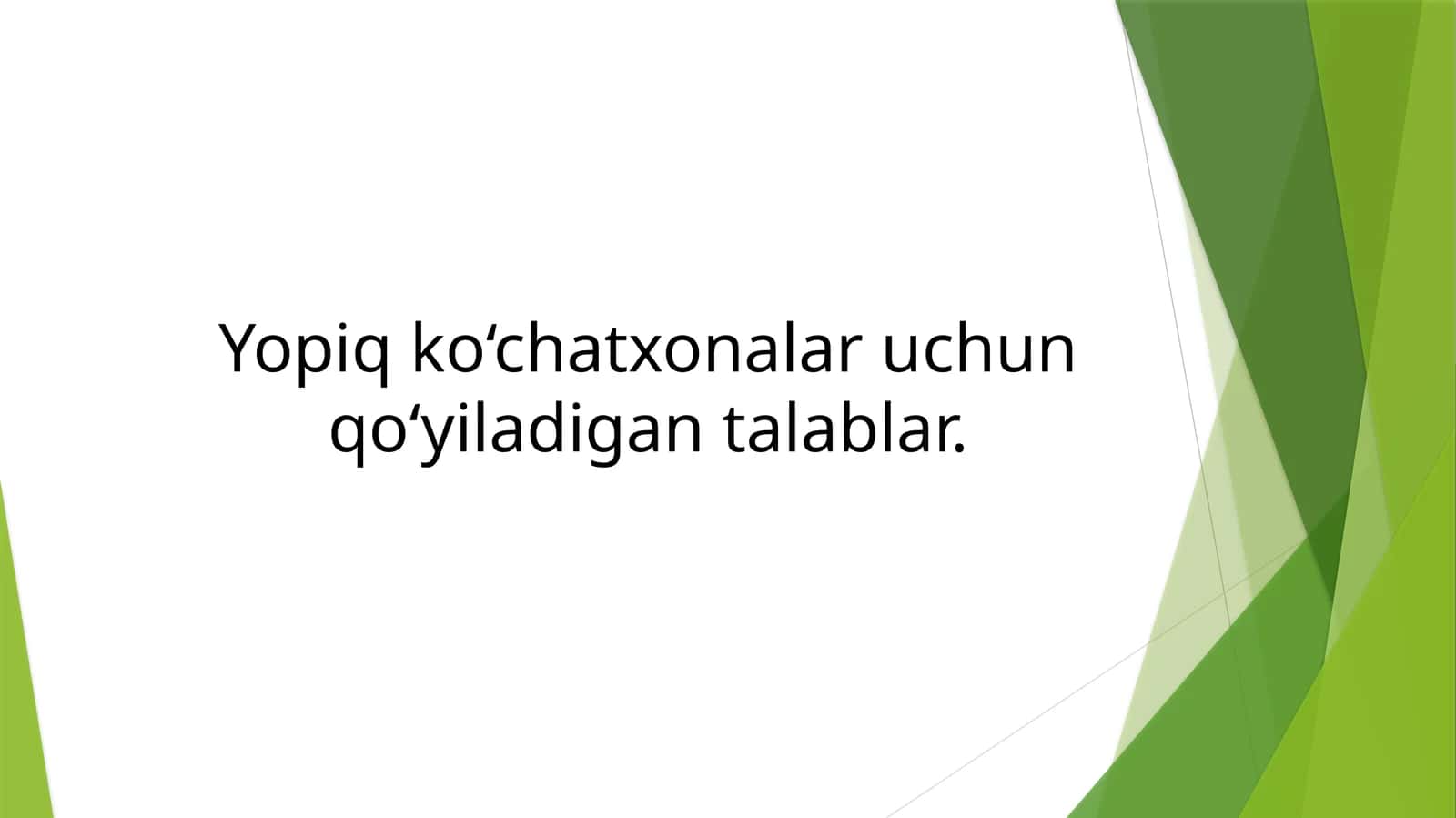 Yopiq ko'chatxonalarni hollarni o'stirish 1