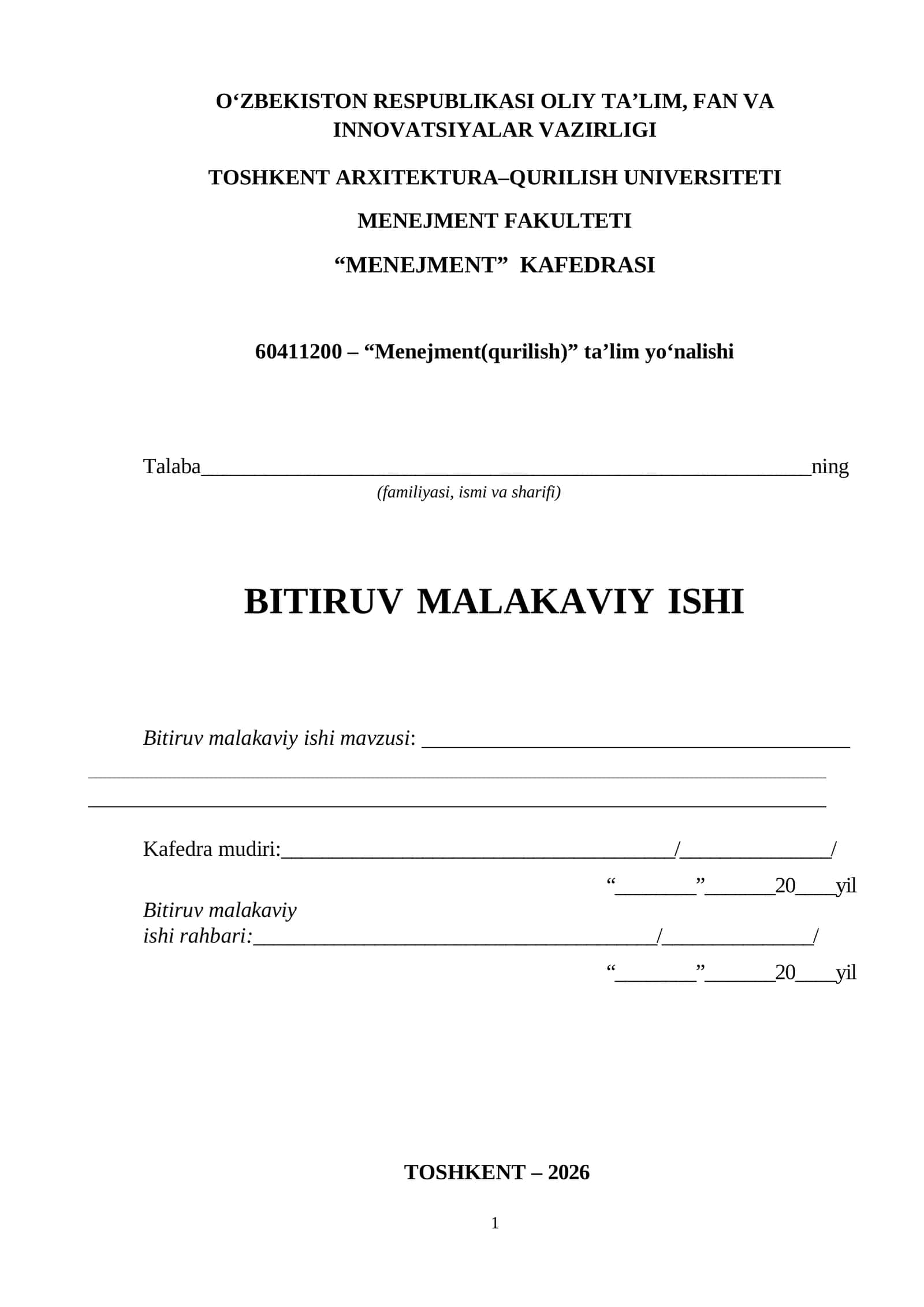 Raqobatchilik sharoitida qurilish korxonasining o‘sish strategiyasi ("PROF- BILDING-GROUP" korxonasi misolida) 1