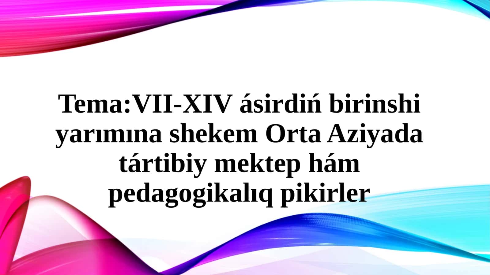 Pedagogika va ilmiy uslub 1