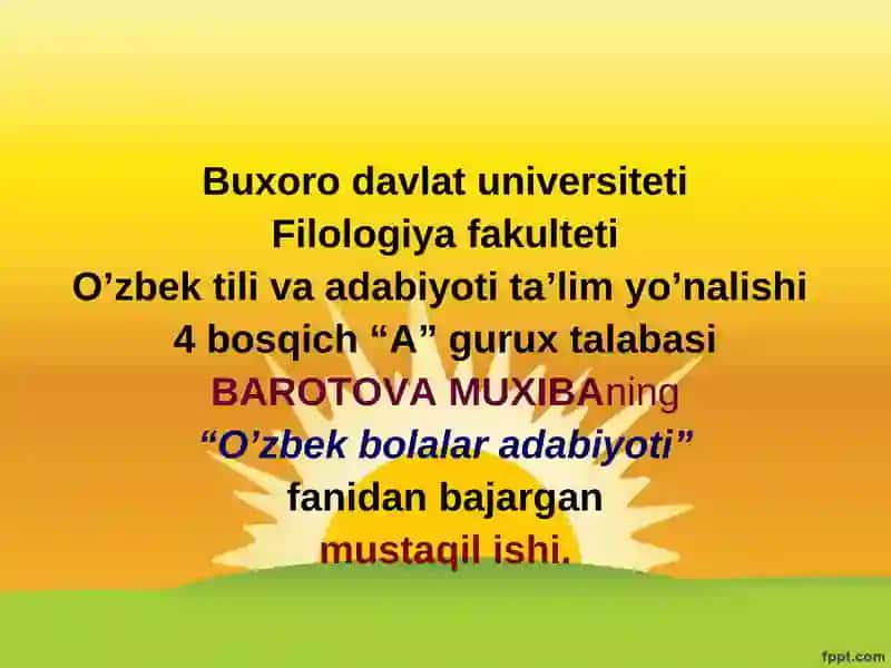XUDOYBERDI TO’XTABOYEV_ROMANNAVIS ADIB