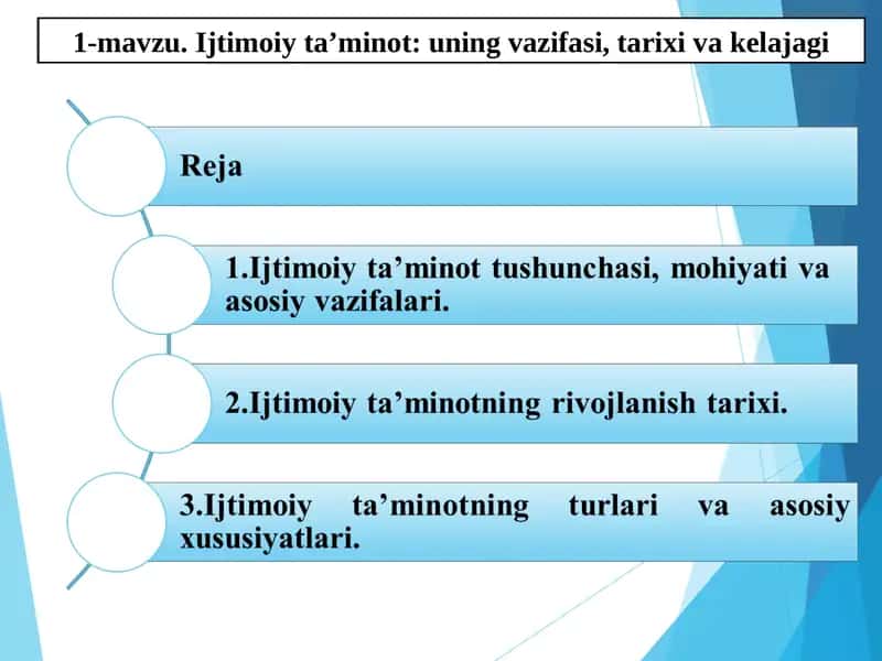 Ijtimoiy ta’minot uning vazifasi, tarixi va kelajagi 1